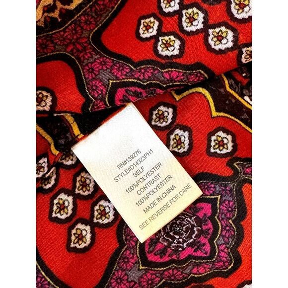 DANIEL RAINN Boho Paisley Print Peasant Blouse Sz S Long Sleeve Anthropologie - Picture 9 of 9